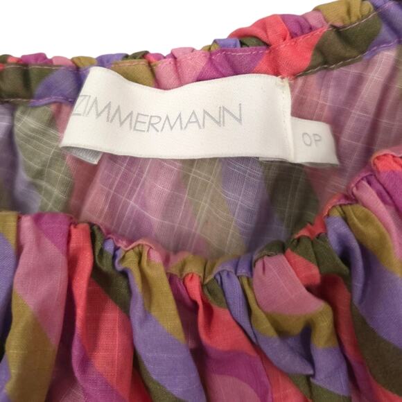 Zimmermann Poppy Asymmetrical Frill Dress - Picture 10 of 15